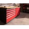 Newage Products Bold Series 9 Piece Garage Cabinet Set with Stainless Steel Top, White 54993 - alternate 3